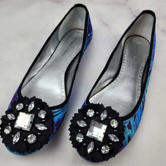 š„³SALE!š„³Adrienne Vittadini Rhinestone flats - Picture 2 of 15